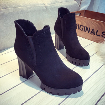 Botas Martin Impermeables para Mujer - Plataforma y Tacón Grueso Otoño Invierno - Image 6