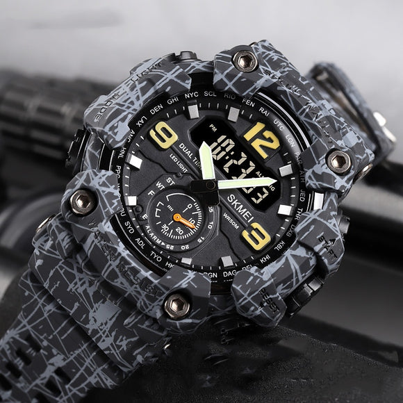 Reloj Deportivo Digital Resistente para Hombre con Pantalla Grande y Sincronización Electrónica