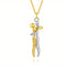 Love Hug Necklace Unisex Men Women Couple Jewelry Simple Temperament Clavicle Chain Valentines Day Lover Gift Dorado