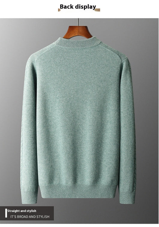 Suéter de Cachemira con Cuello Medio para Hombre - Image 16