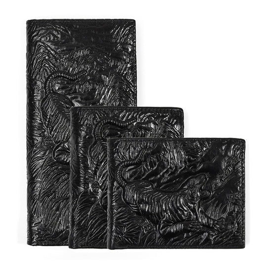 Billetera de Cuero Grabada Crazy Horse para Hombre - Image 9