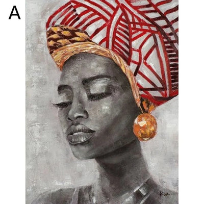 Cuadro de Lienzo con Arte Abstracto Africano y Graffiti para Sala de Estar - Image 11