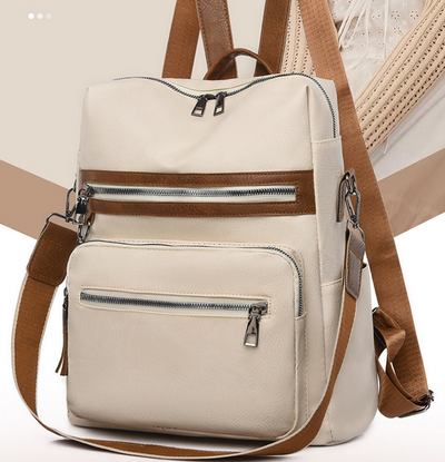 Mochila Casual de PU para Mujer - Gran Capacidad y Estilo Moderno - Image 8