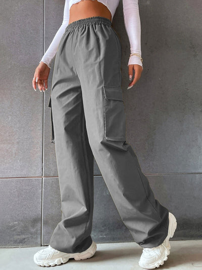 Pantalón de Trabajo Talle Alto con Bolsillos - Corte Clásico Mujer - Image 5
