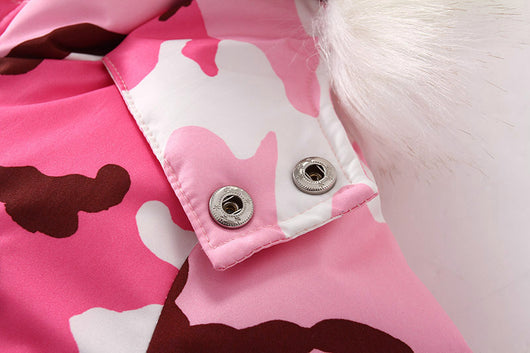 Traje de Esquí Impermeable para Niños con Cuello de Piel - Image 13
