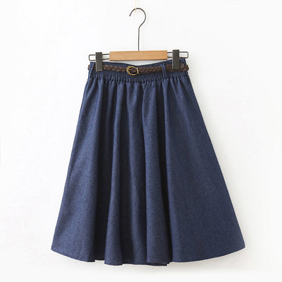 Falda Vaquera Midi para Mujer - Image 4