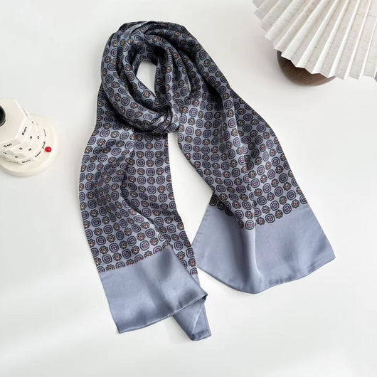 Pañuelo de Seda Reversible para Hombre con Estampado Doble Cara - Image 8