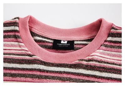 Camiseta a Rayas de Manga Larga - Sudadera Versátil para Hombre y Mujer - Image 63
