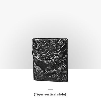 Cartera de Cuero Artesanal Grabada Retro para Hombre - Image 12