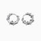 S925 Sterling Plateado Thorn Winding Earrings Men's Hip Hop Fashion Plateado 1pairs