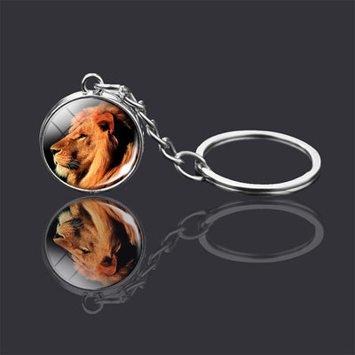 Llavero de Bola de Cristal Doble Cara con Diseño Animal - Image 16