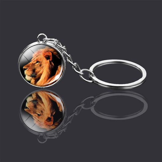 Llavero de Bola de Cristal Doble Cara con Diseño Animal - Image 16