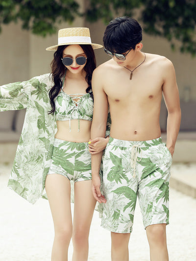 Traje de Baño para Parejas - Pantalones de Playa Ginger Unisex Bikini - Image 3