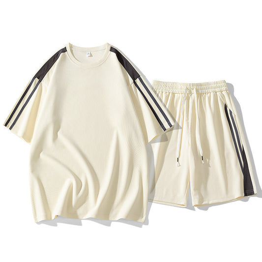 Conjunto Deportivo Hombre Estilo Hong Kong - Playera y Shorts Sueltos
