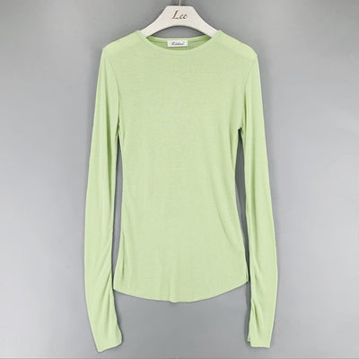 Blusa Semitransparente de Manga Larga en Colores Sólidos - Image 6