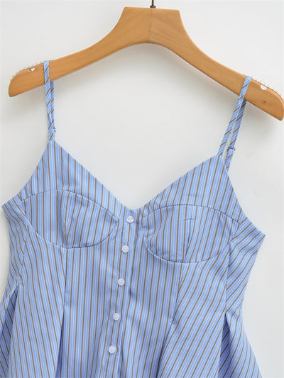 Blusa Camiseta sin Mangas con Pliegues en Popelina - Image 8