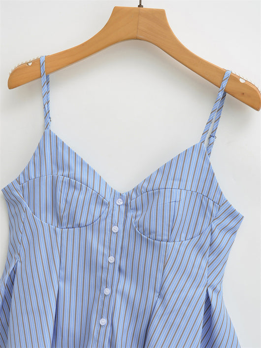 Blusa Camiseta sin Mangas con Pliegues en Popelina - Image 8