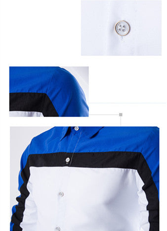 Camisa Casual de Manga Larga con Detalles de Costura para Hombre - Image 8