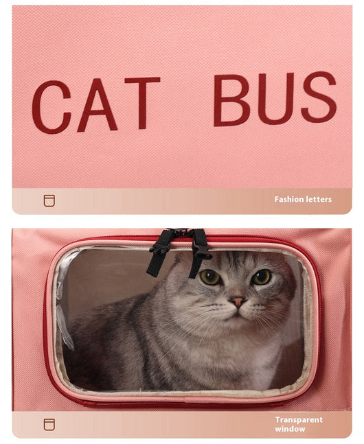 Carrito Transportín para Mascotas Plegable - Capacidad para Dos Gatos - Image 18
