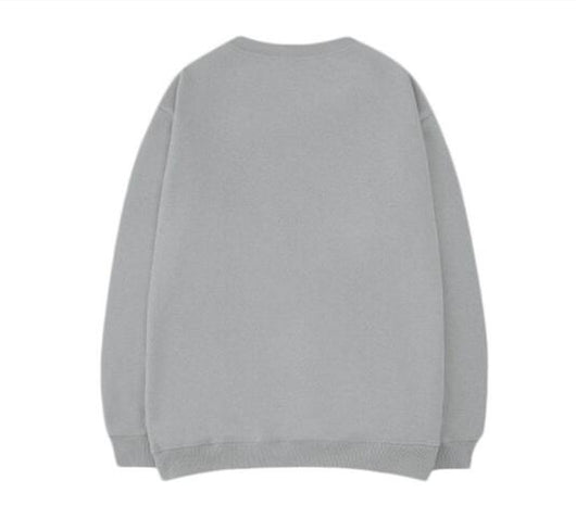 Suéter Cuello Redondo Estilo Street Unisex - Oversized Cómodo para Parejas - Image 8