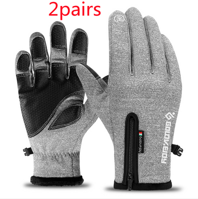 Guantes Moto Invierno Forrados Térmicos Impermeables Pantalla Táctil Agarre Antideslizante - Image 6