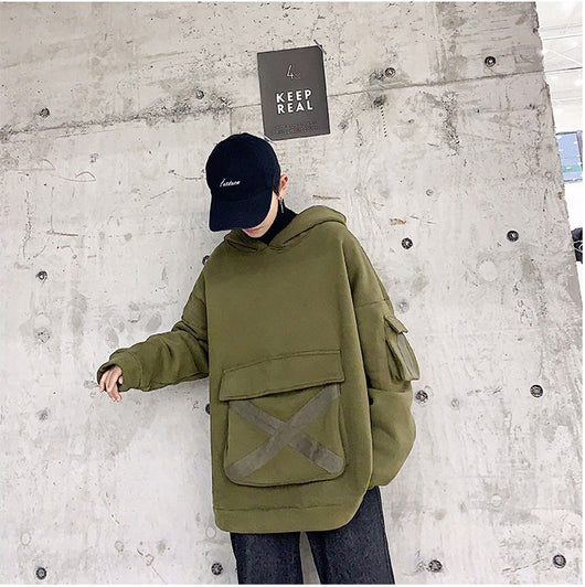 Sudadera Harajuku con Capucha Estilo Urbano Moderno - Image 5