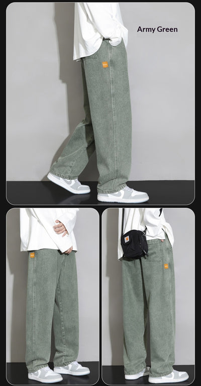 Pantalones Rectos Holgados para Hombre - Image 12