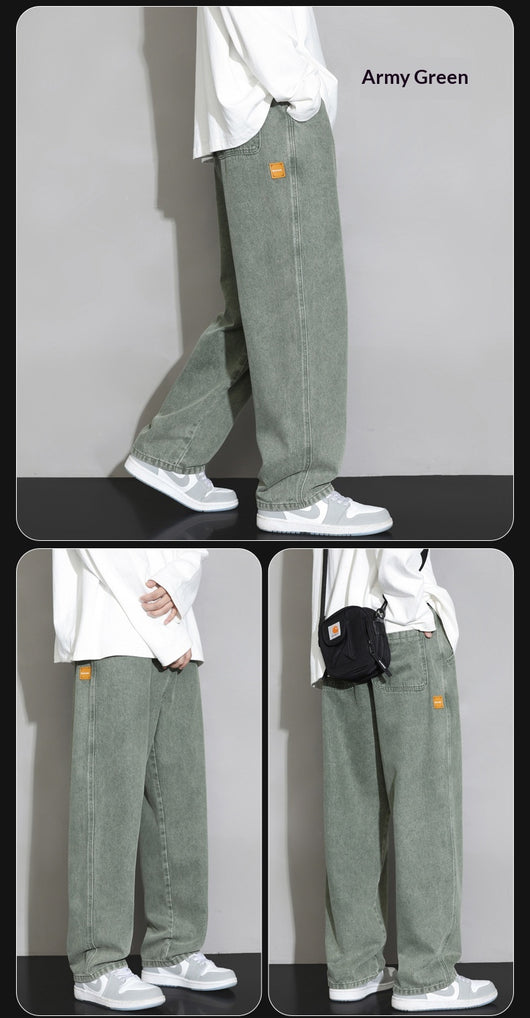 Pantalones Rectos Holgados para Hombre - Image 12