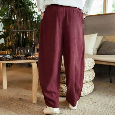 Pantalones Anchos Estilo Chino de Cintura Alta - Image 8