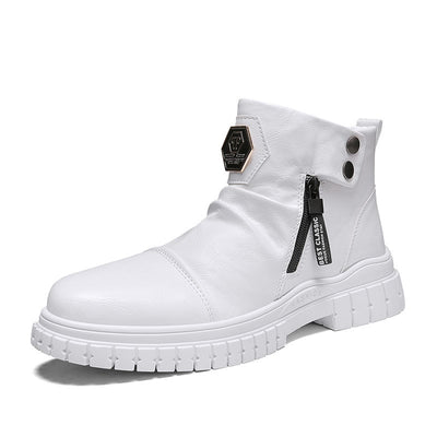 Botas Martin Altas de Cuero para Hombre - Estilo Británico Robusto - Image 4