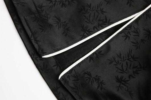 Camisa Casual de Rayas Negras para Hombre con Cuello Solapa - Image 16