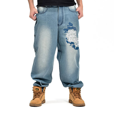 Jeans Holgados Hip-hop Casuales para Hombre - Image 8