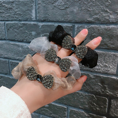 Moño de Organza Elástico para Cabello - Accesorio Elegante y Versátil - Image 7
