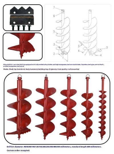 Taladro Portátil de Dos Tiempos de Alto Rendimiento para Perforación en Tierra - Image 6