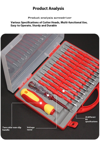 Juego de Destornillador Eléctrico 26 en 1 para Electricistas - Image 8