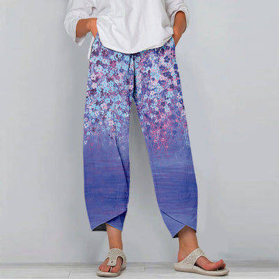 Pantalones Deportivos Casuales con Estampado Floral - Image 8