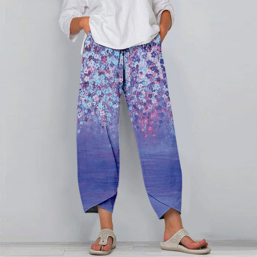 Pantalones Deportivos Casuales con Estampado Floral - Image 8