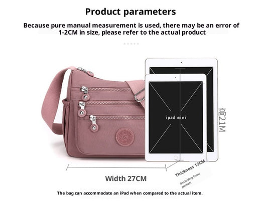 Bolsa Crossbody de Nylon de Gran Capacidad con Múltiples Compartimentos - Image 14