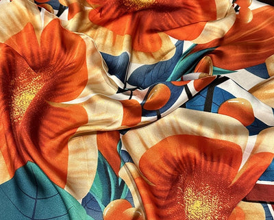 Pañuelo Floral de Seda Artificial para Mujer - Image 94