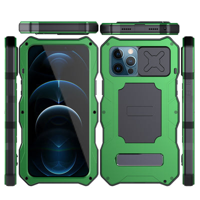 Funda Protectora 3 en 1 con Espejo y Soporte Metálico para iPhone - Image 14