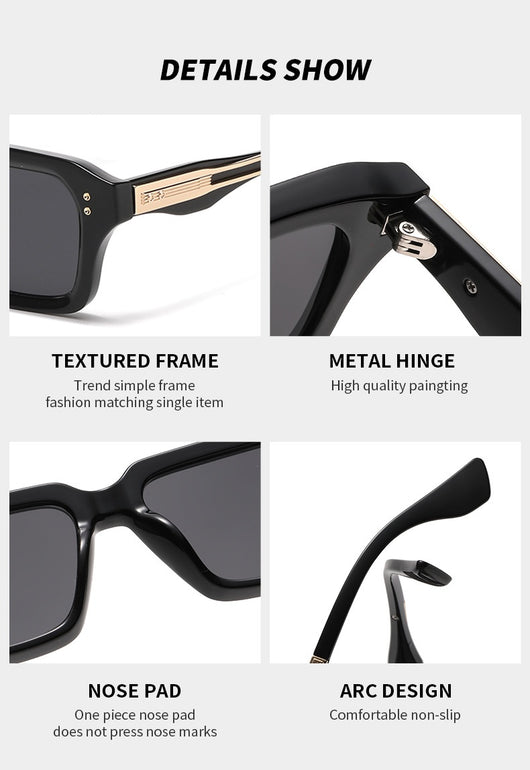 Gafas de Marco Cuadrado Beige Estilo Europeo - Reloj de Tendencia Chic - Image 27