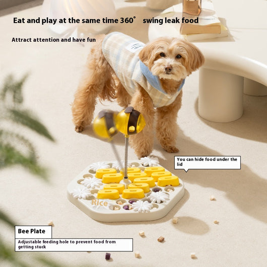 Comedero Interactivo Lento para Perros con Almacenamiento y Juguetes de Entrenamiento - Image 3