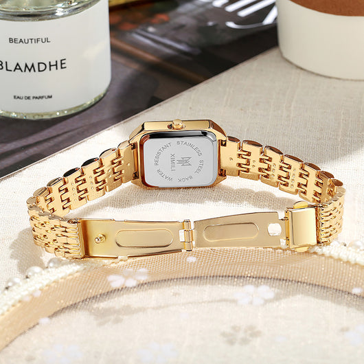Reloj Cuadrado Elegante para Mujer con Cuarzo y Banda de Acero Inoxidable - Image 25