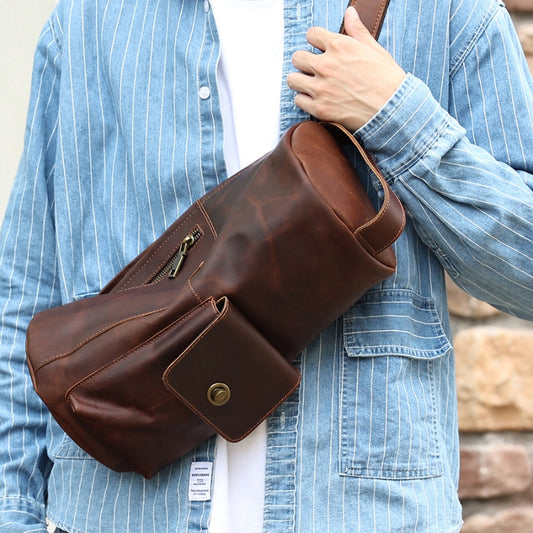 Bolso Bandolera Cuero Vintage Crazy Horse Estilo Minoritario