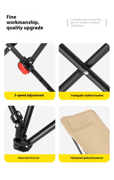 Silla de Camping Plegable Elevada - Cómoda y Portátil - Image 14