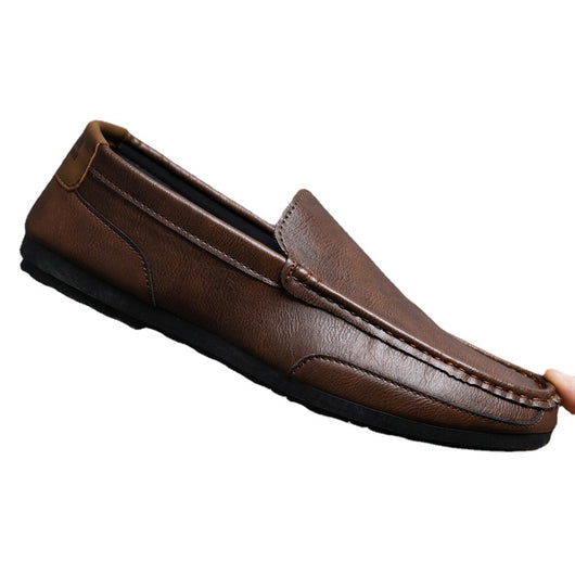 Zapatos Casuales de Cuero Estilo Coreano para Hombre - Diseño Fresco de Verano - Image 13