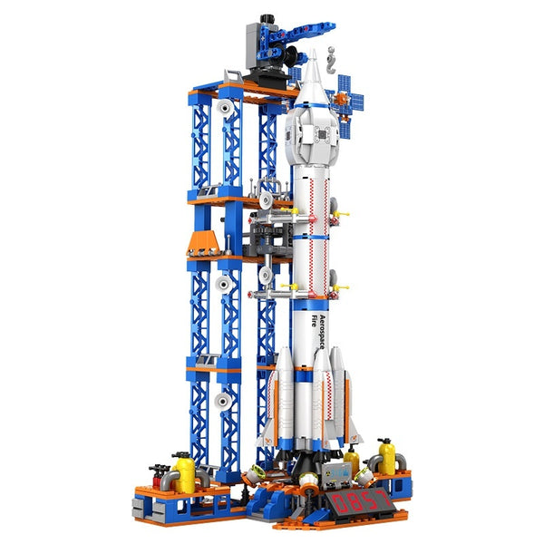 Juego de Construcción Cohete Espacial - Bloques Armables Puzzle Educativo