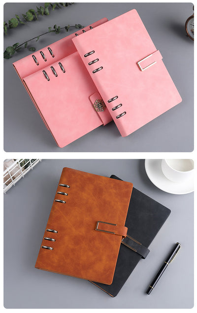 Cuaderno A5 Profesional con Hojas Removibles para Negocios y Reuniones - Image 18