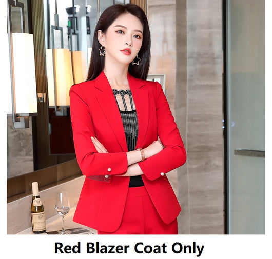 Traje Ejecutivo Femenino Ajustado Elegancia Profesional - Image 6
