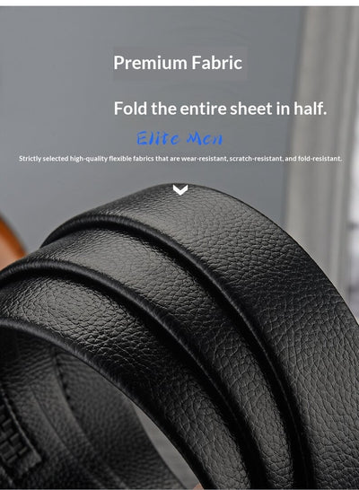 Cinturón de Cuero Ancho para Hombre con Hebilla Automática - Image 11